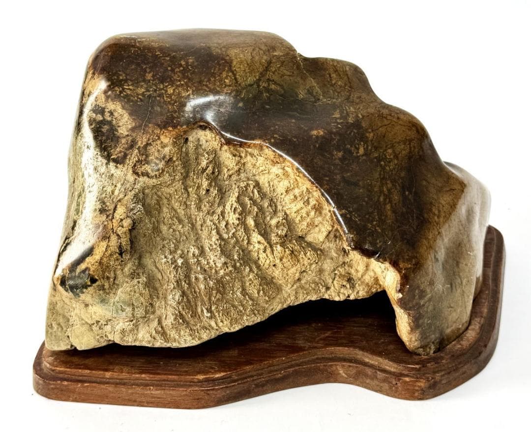 天然石 鑑賞石 唐木台 一点もの 置物 約7kg 観賞用 稀少 WWFT072