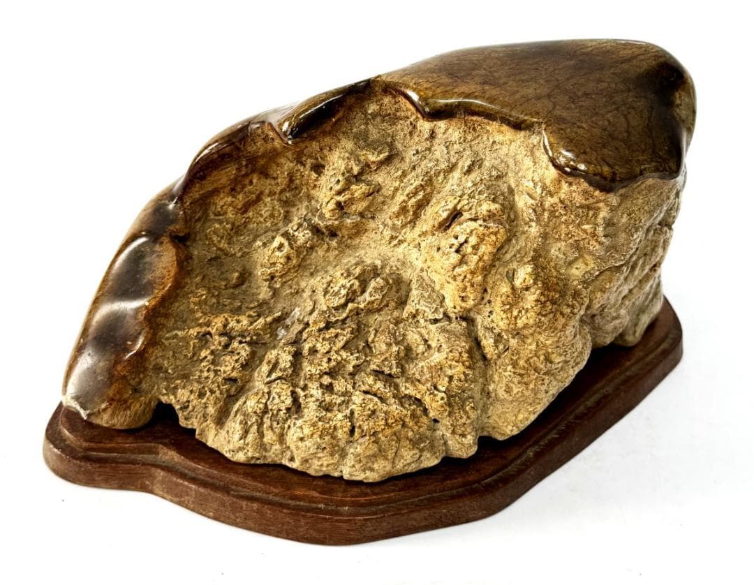 天然石 鑑賞石 唐木台 一点もの 置物 約7kg 観賞用 稀少 WWFT072