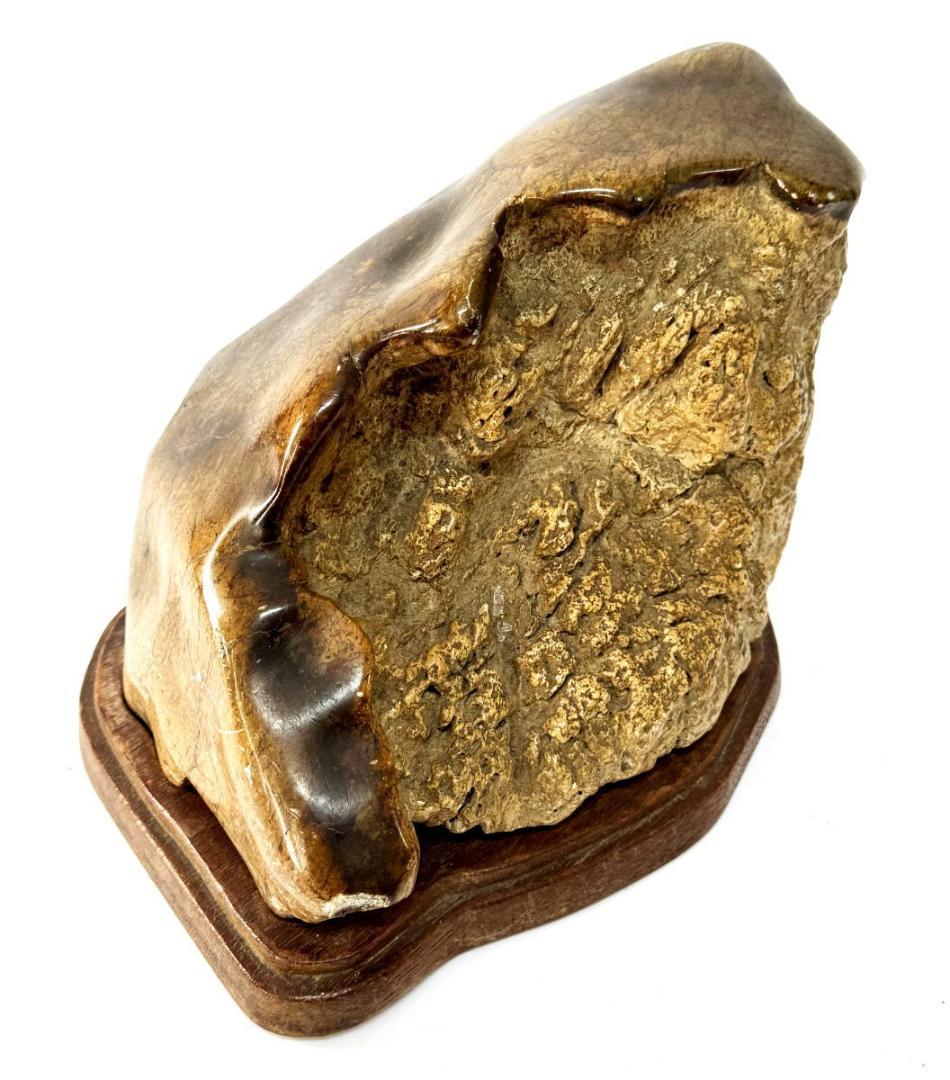 天然石 鑑賞石 唐木台 一点もの 置物 約7kg 観賞用 稀少 WWFT072