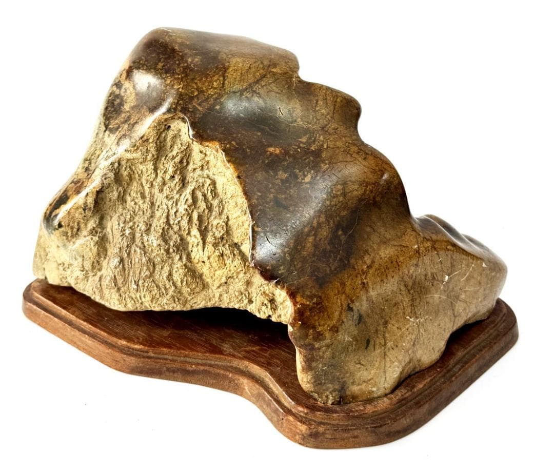 天然石 鑑賞石 唐木台 一点もの 置物 約7kg 観賞用 稀少 WWFT072