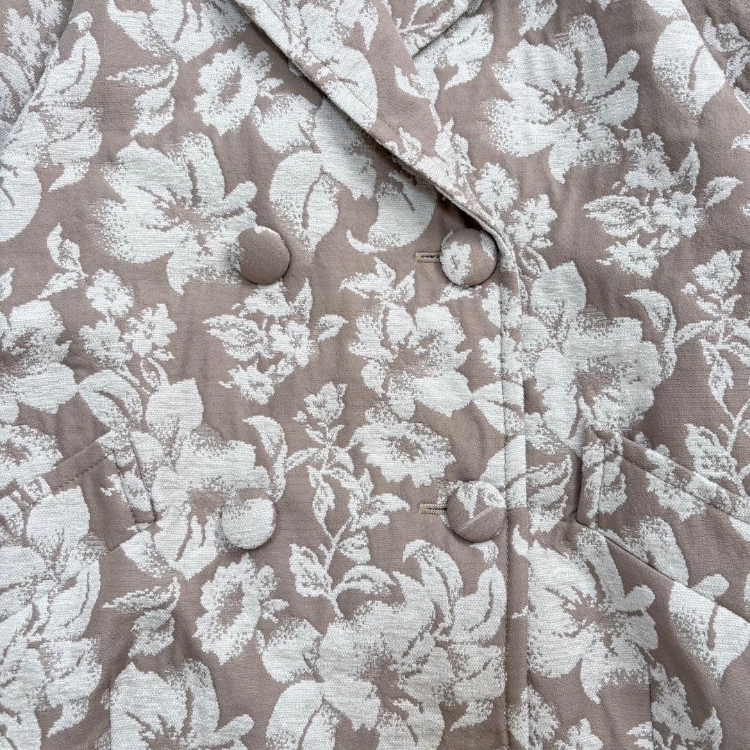 美品 snidelスナイデル ジャガード ミドルコート チェスターコート