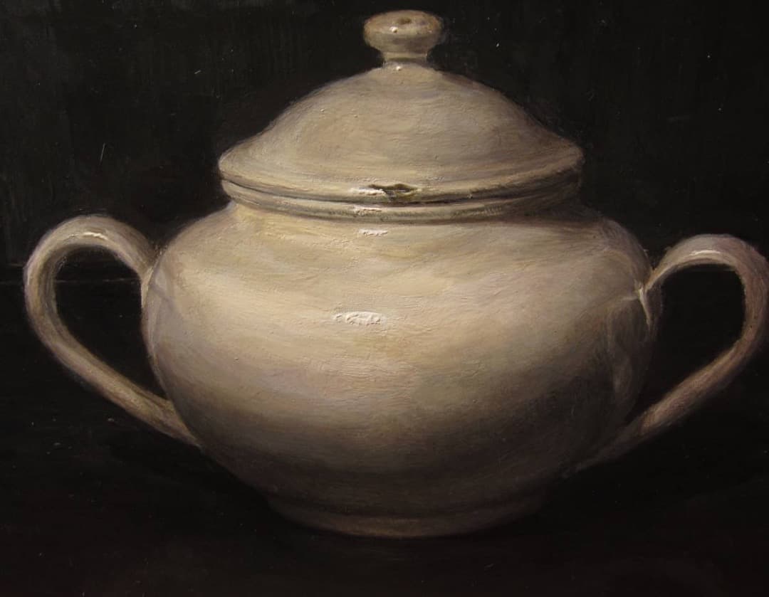 石田淳一　静物画　F10 タイトル nearly equal 2012年　真筆