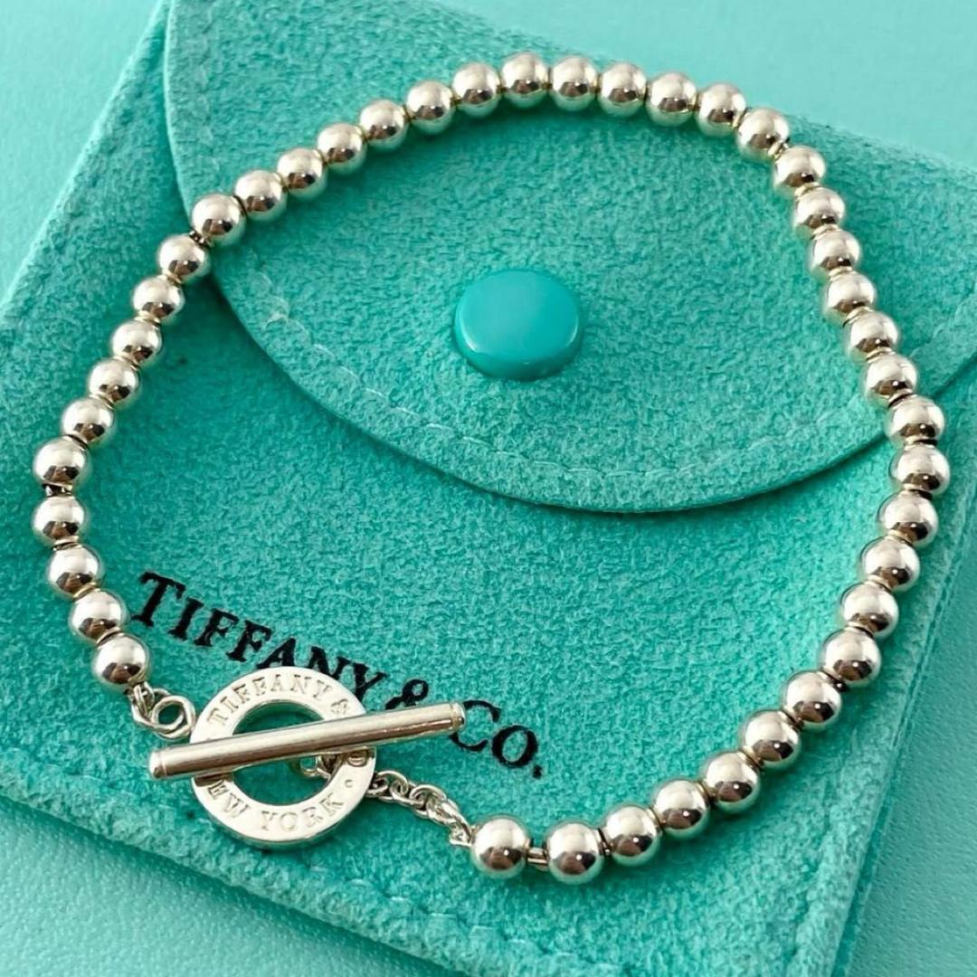 ティファニー 希少 トグル ボールチェーン ブレスレット シルバー R84fe