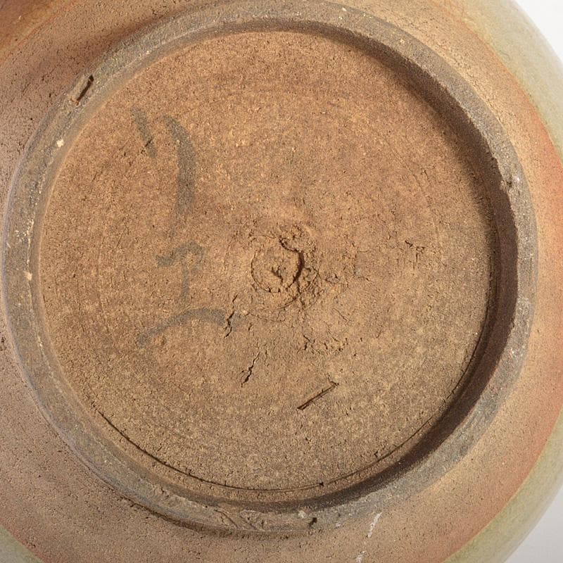 朝鮮　高麗青磁　花卉文　長頸瓶　C　6104C