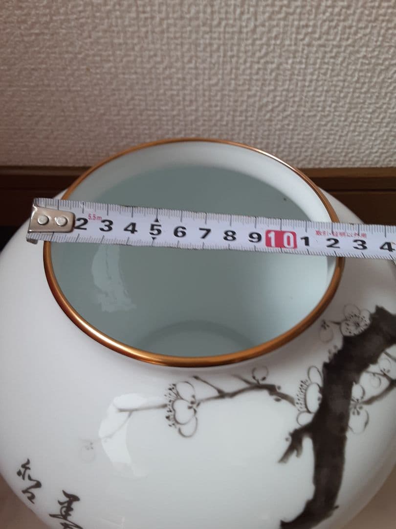 百木春夫作　高級磁器　限定版　桜花瓶皇室担当