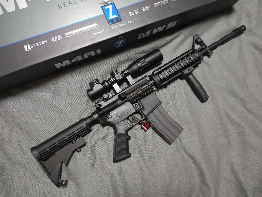 東京マルイ　ガスブローバック M4A1 MWS　試射、展示のみ　おまけ付き
