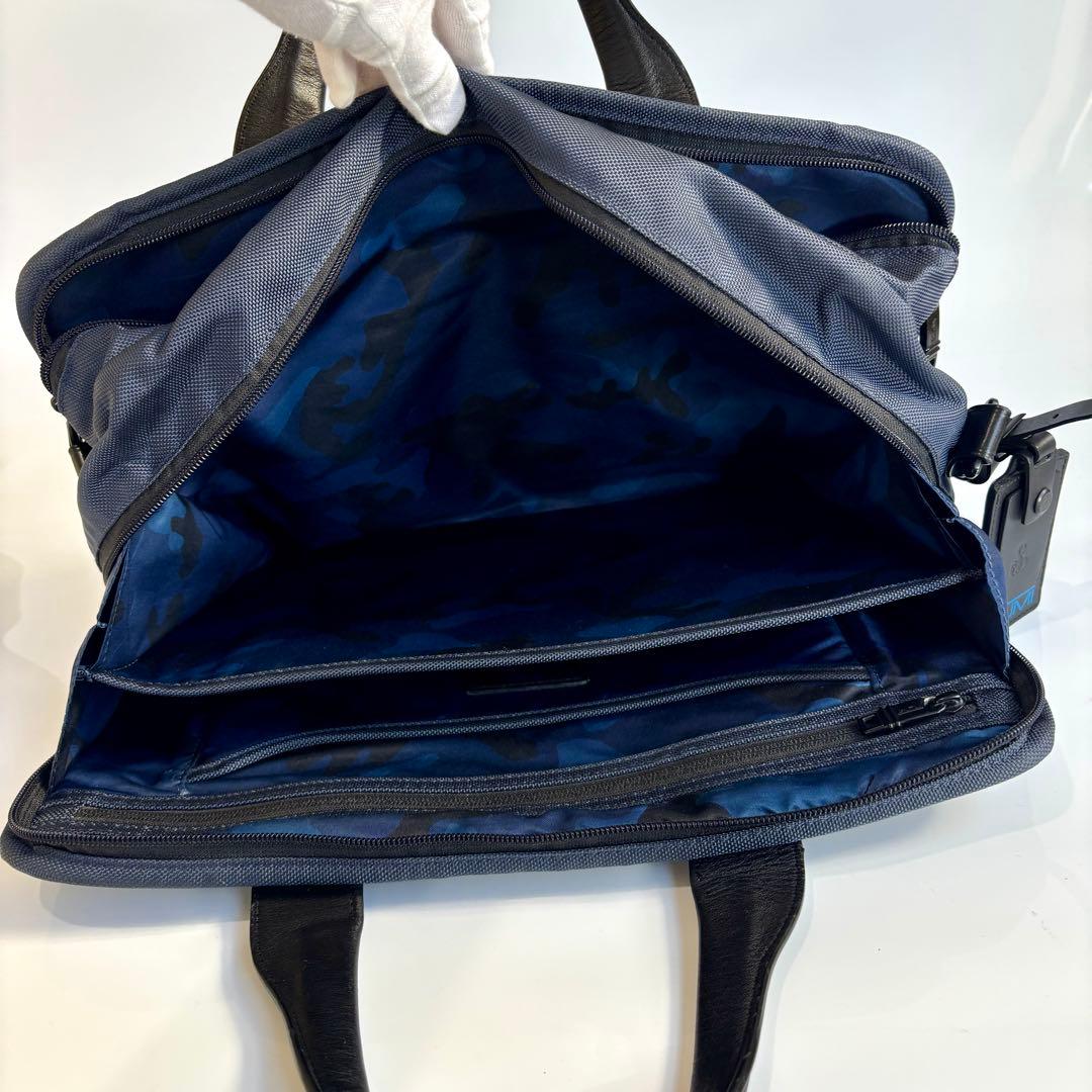 美品 トゥミ ソフネット 2WAY ブリーフケース ネイビー ビジネスバッグ