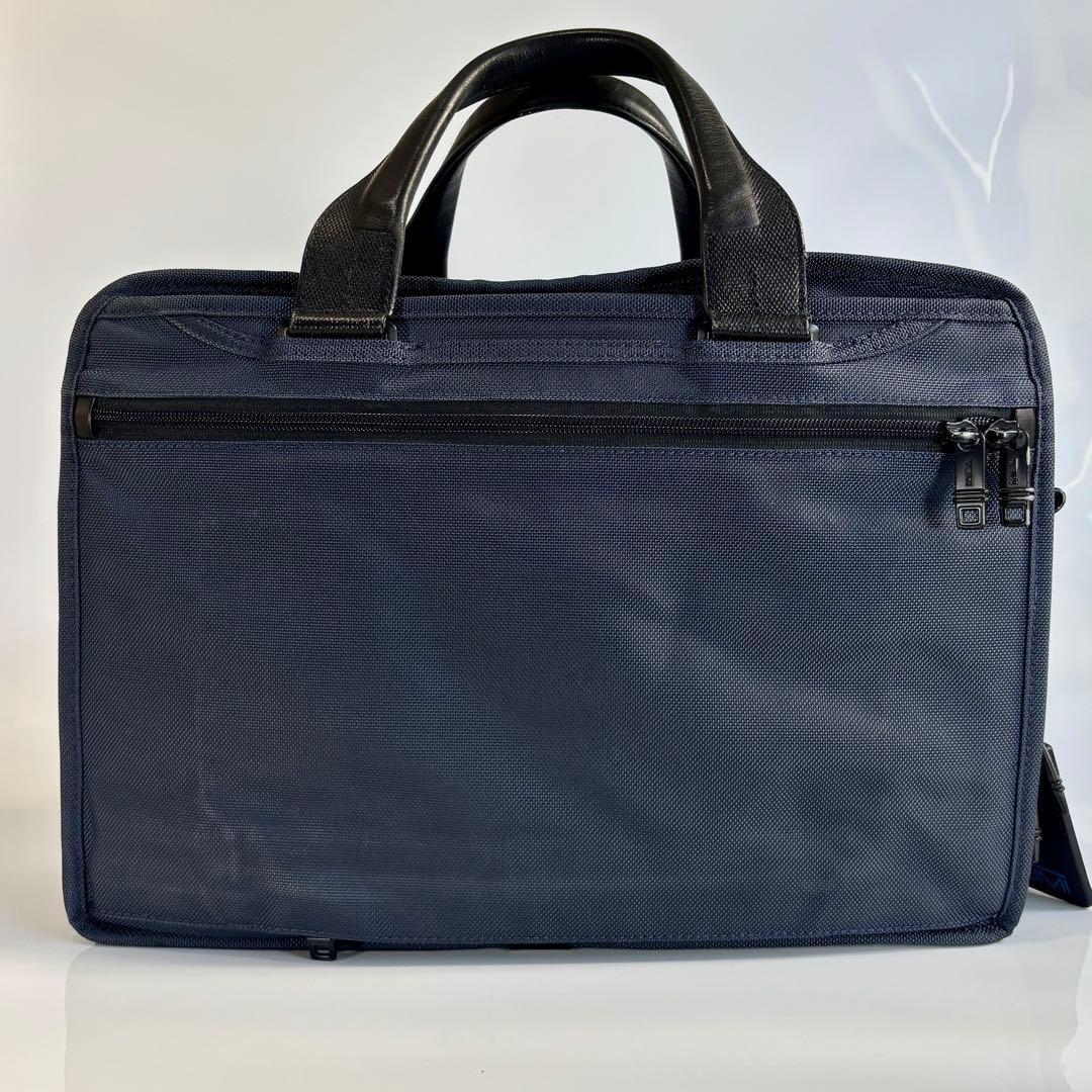 美品 トゥミ ソフネット 2WAY ブリーフケース ネイビー ビジネスバッグ
