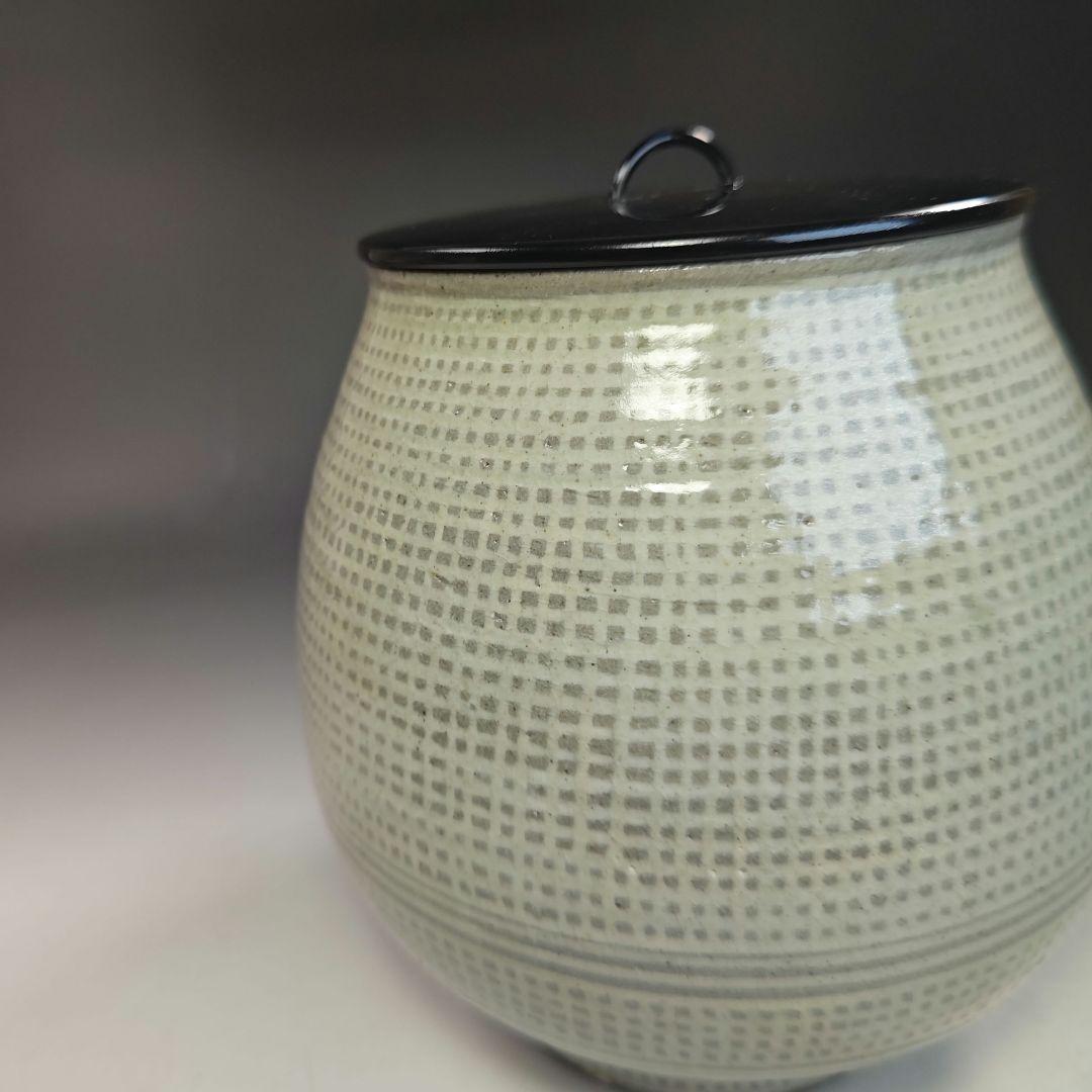 イ774 水指『福森比路志』『三島　芋頭　水指　共箱』茶道具