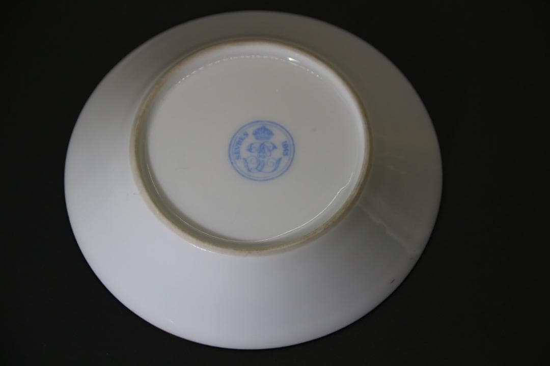 一点もの 芸術 1900年中期頃 フランス セーブル ゴールド カップ&ソーサー