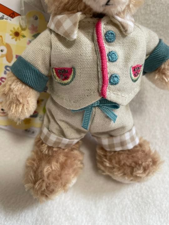 ダッフィー ぬいぐるみバッジ　テイスティーサマー