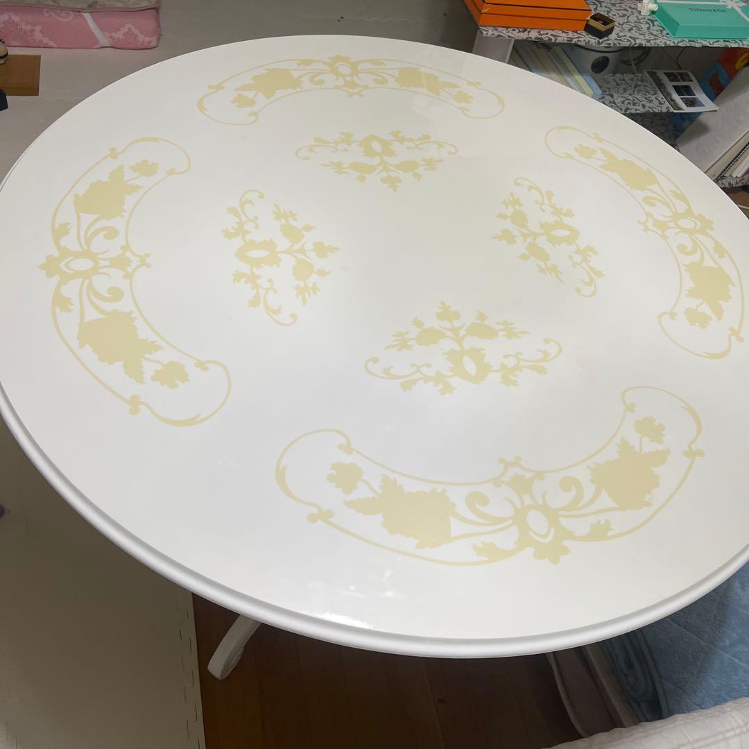 サルタレッリ風　猫足　円形　テーブル　ダイニングテーブル