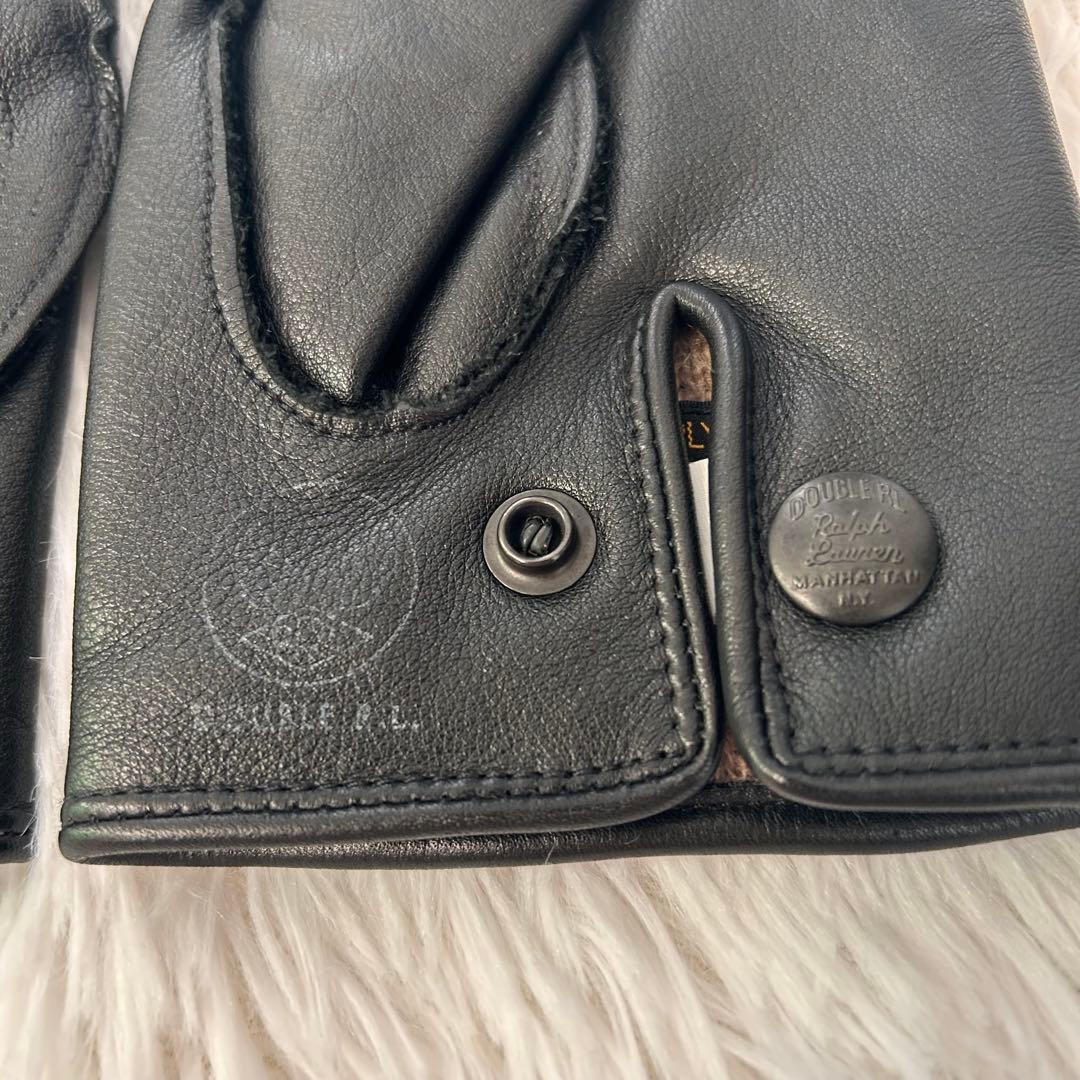 【極美品】RRL ダブルアールエル グローブ M ブラック レザー