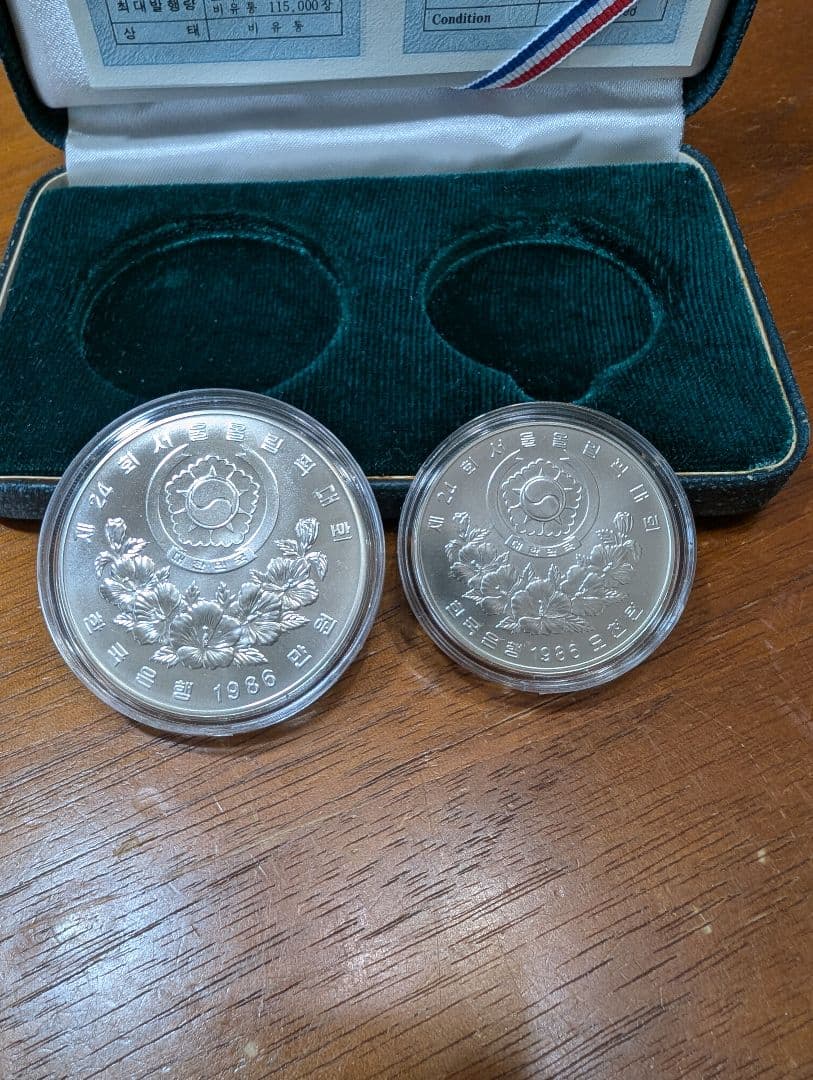 1988年ソウルオリンピック記念の銀製セット