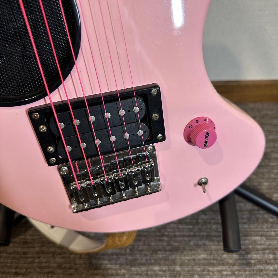 【美品】ZO-3 ピンク アンプ内蔵ミニギター