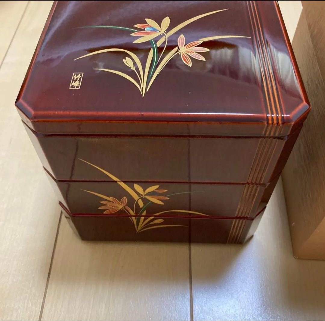 重箱 三段重　会津塗