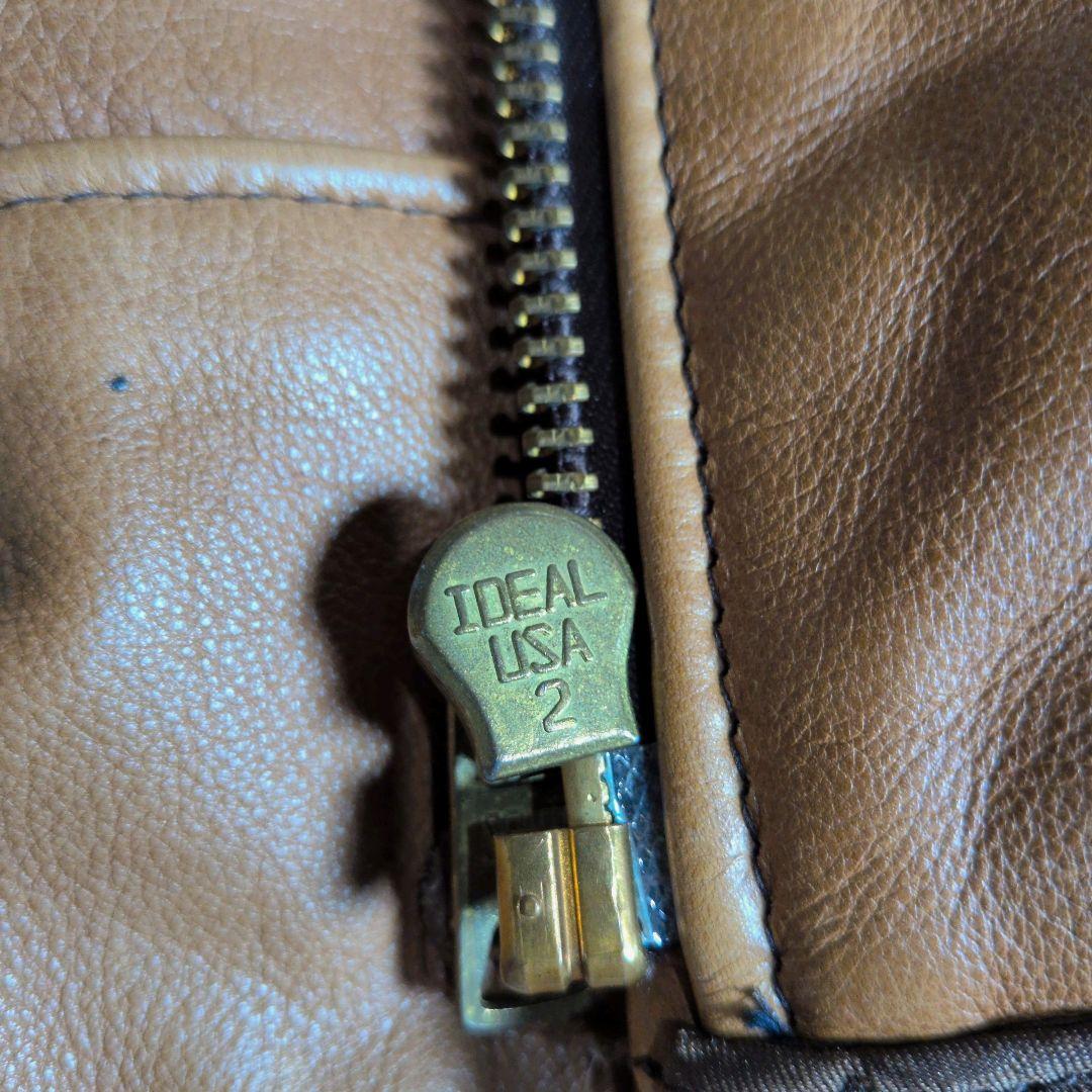 【廃盤】USA製 Schott AT101 レザージャケット ブラウン 38