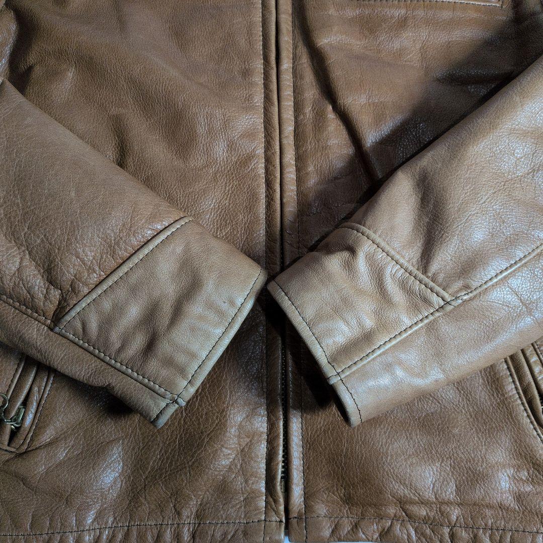 【廃盤】USA製 Schott AT101 レザージャケット ブラウン 38