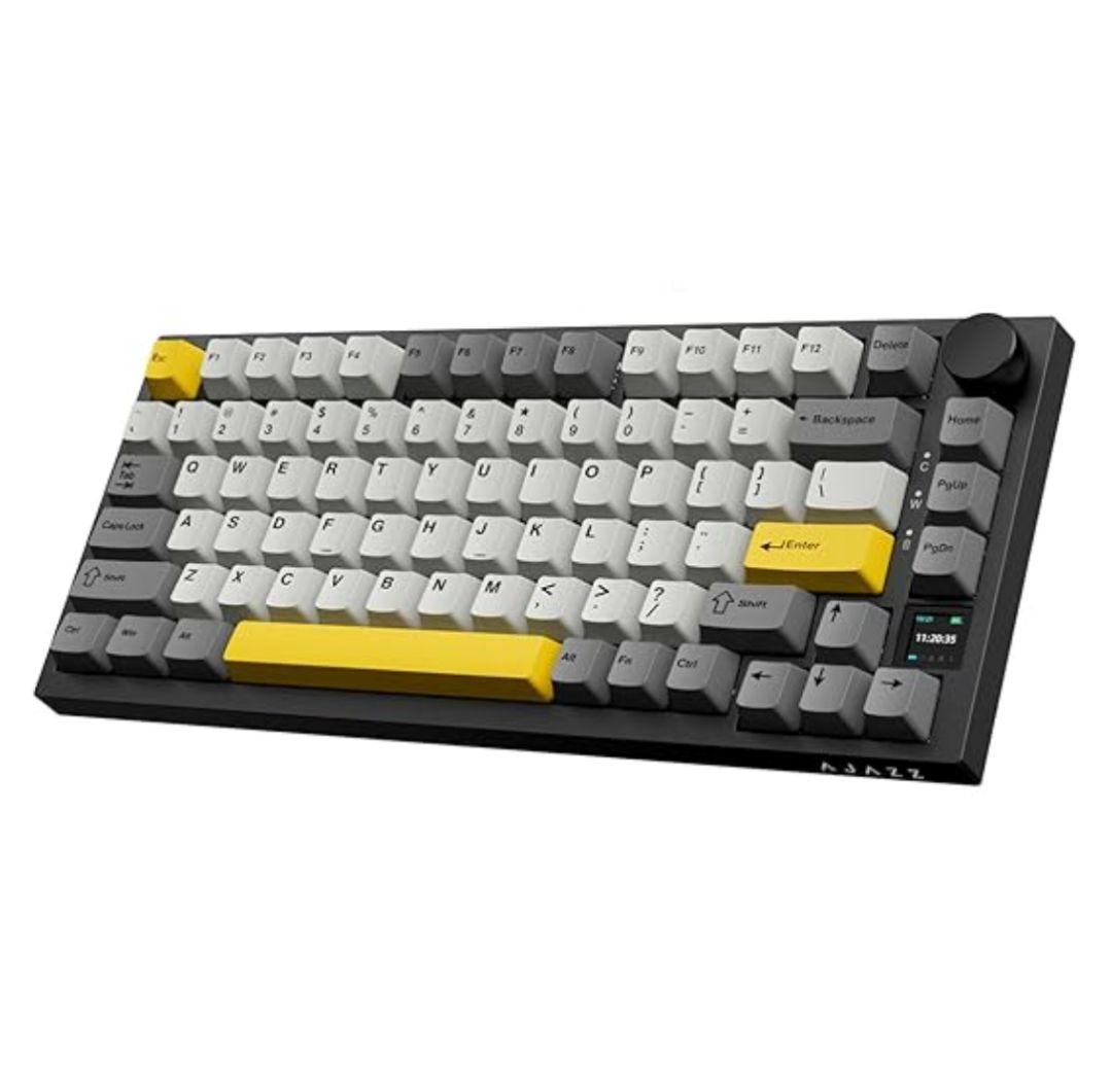 A.JAZZ AK820 Proメカニカルキーボード+クリスタルキーキャップ