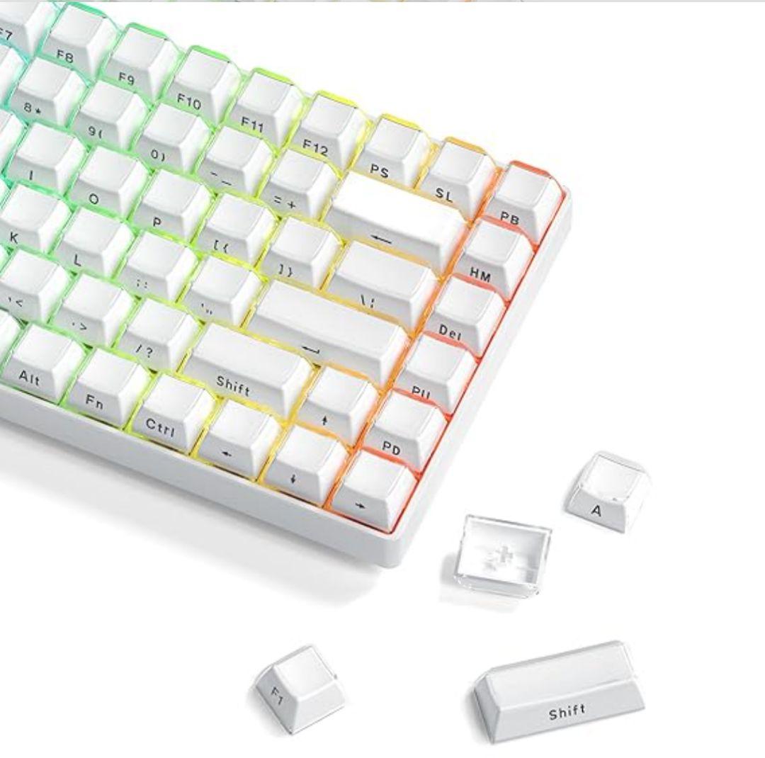 A.JAZZ AK820 Proメカニカルキーボード+クリスタルキーキャップ