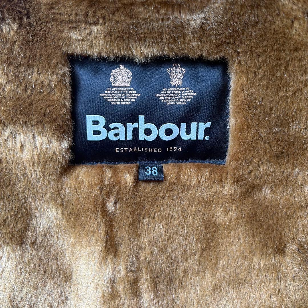 Barbour ファー ベスト 38