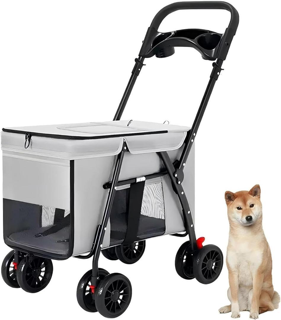 ✨新品✨ペットカート 中型犬 小型犬 バギー 折り畳み 多頭 コンパクト 軽量