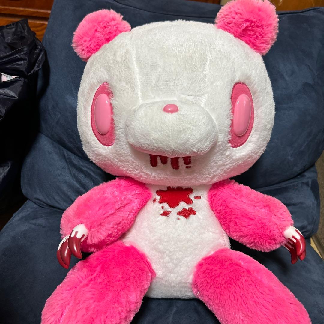 XL座　パンダトーングルーミーぬいぐるみ パンダトーンピンク