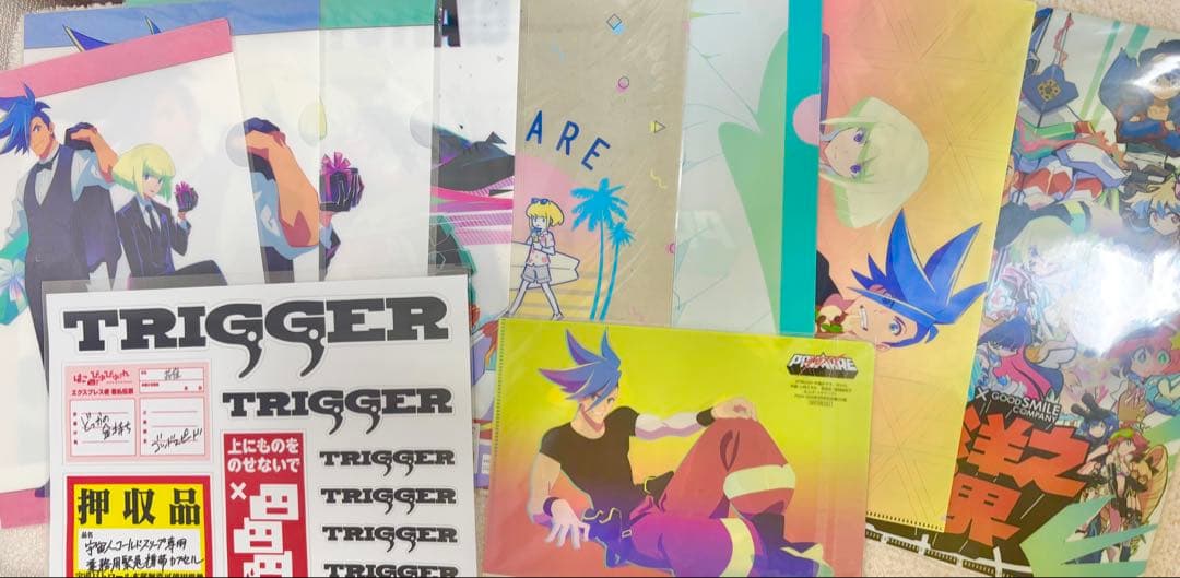 プロメア　アクリルスタンド　ぬいぐるみ　グッズまとめ　ガロ　リオ　TRIGGER