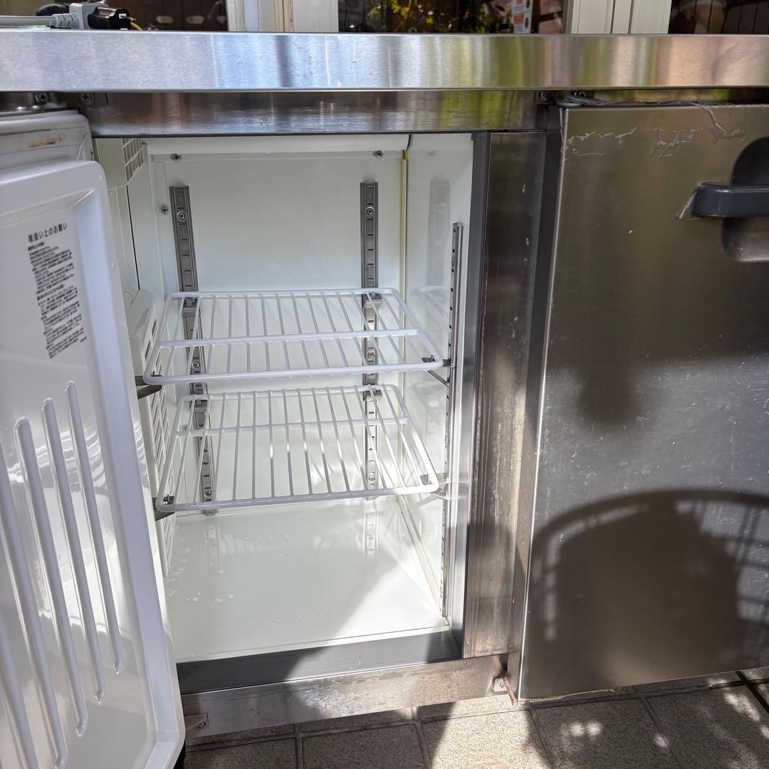 山崎　冷凍冷蔵庫 LCU-151PE-E 100V 訳あり 2021年式