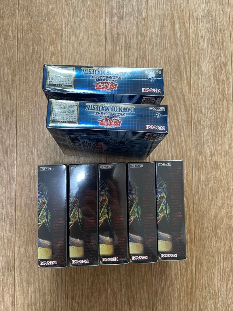 遊戯王OCG DAWN OF MAJESTY 2箱 ✖️アニクロ2021、5箱