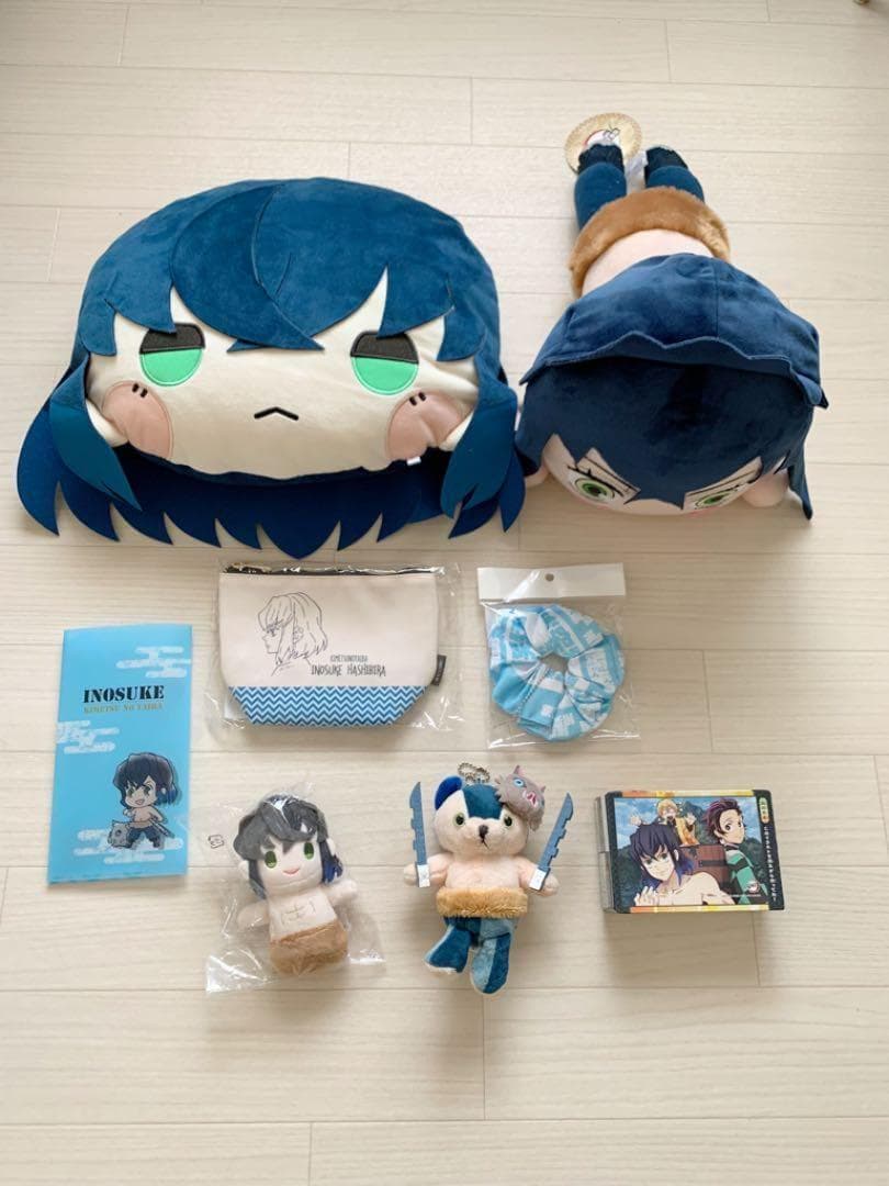 鬼滅の刃　嘴平伊之助　いのすけ　猪突猛進　素顔　8点セット