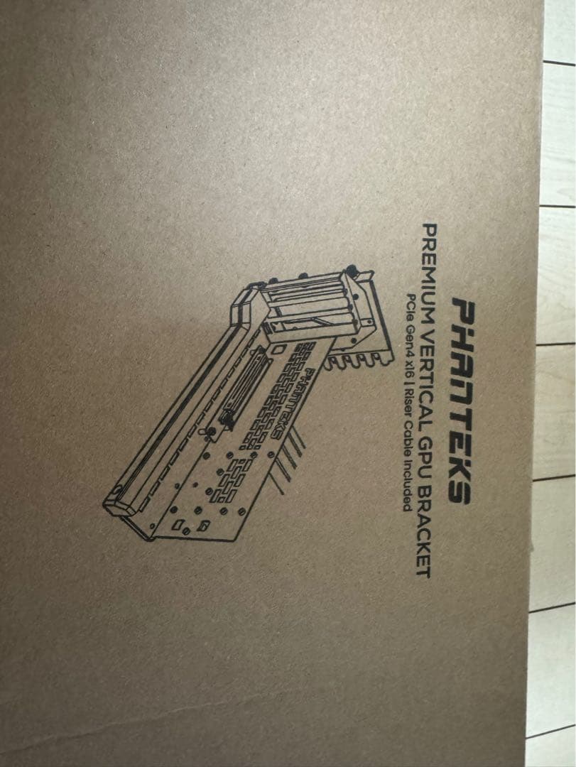 Phanteks プレミアム垂直GPUブラケット - DRGB照明付きブラック