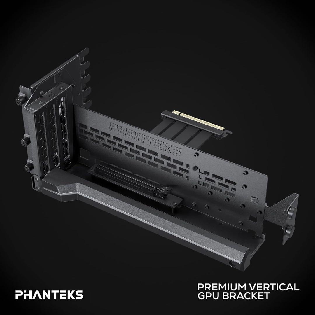 Phanteks プレミアム垂直GPUブラケット - DRGB照明付きブラック