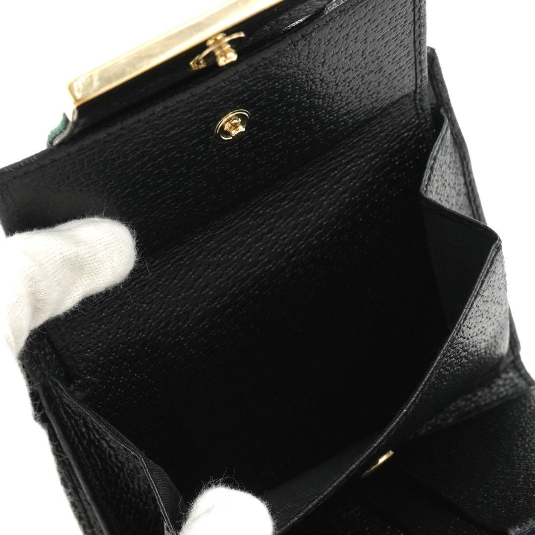 ✨未使用展示品・箱付き✨　GUCCI ミニ財布　シェリーライン　二つ折り　シマ