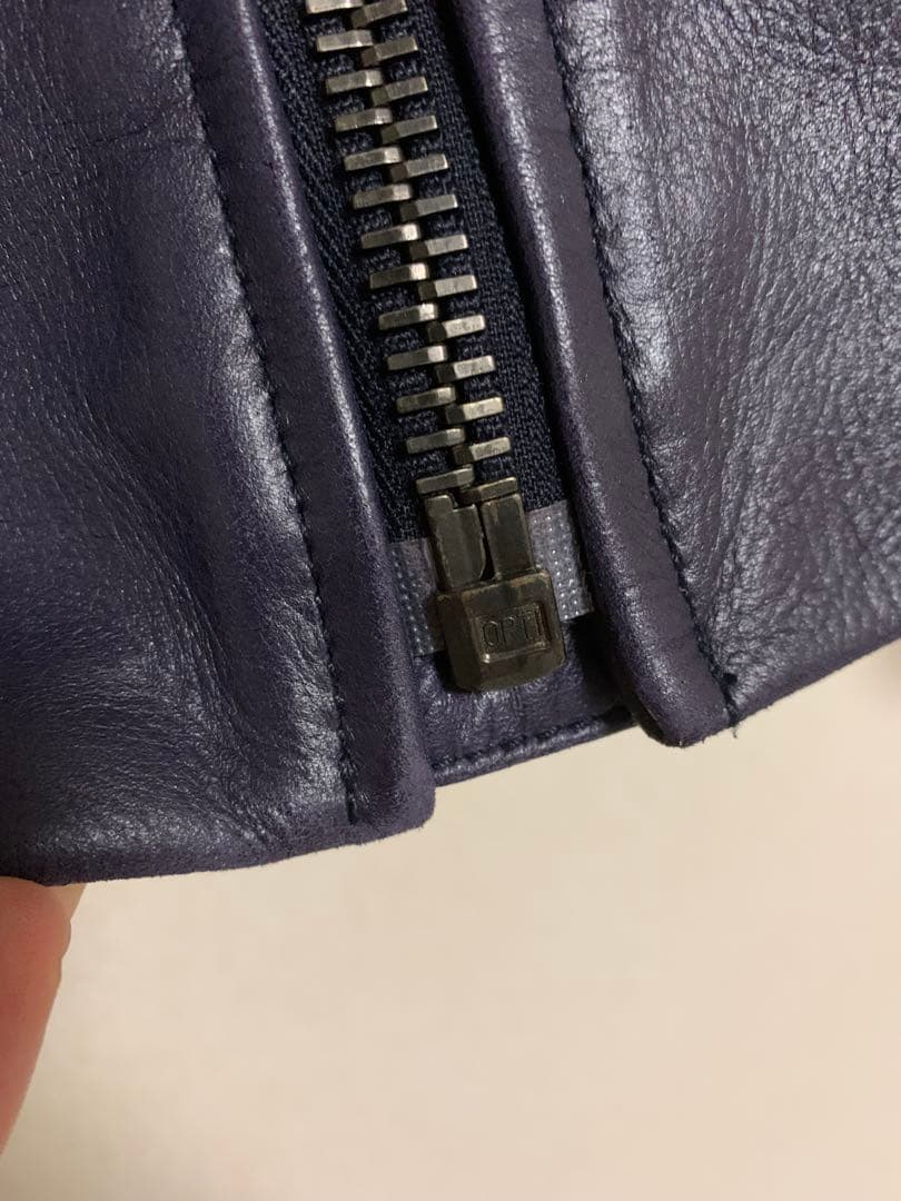 ハの字ライダース 5zip lethr 13ss 牛革 カーフレザー