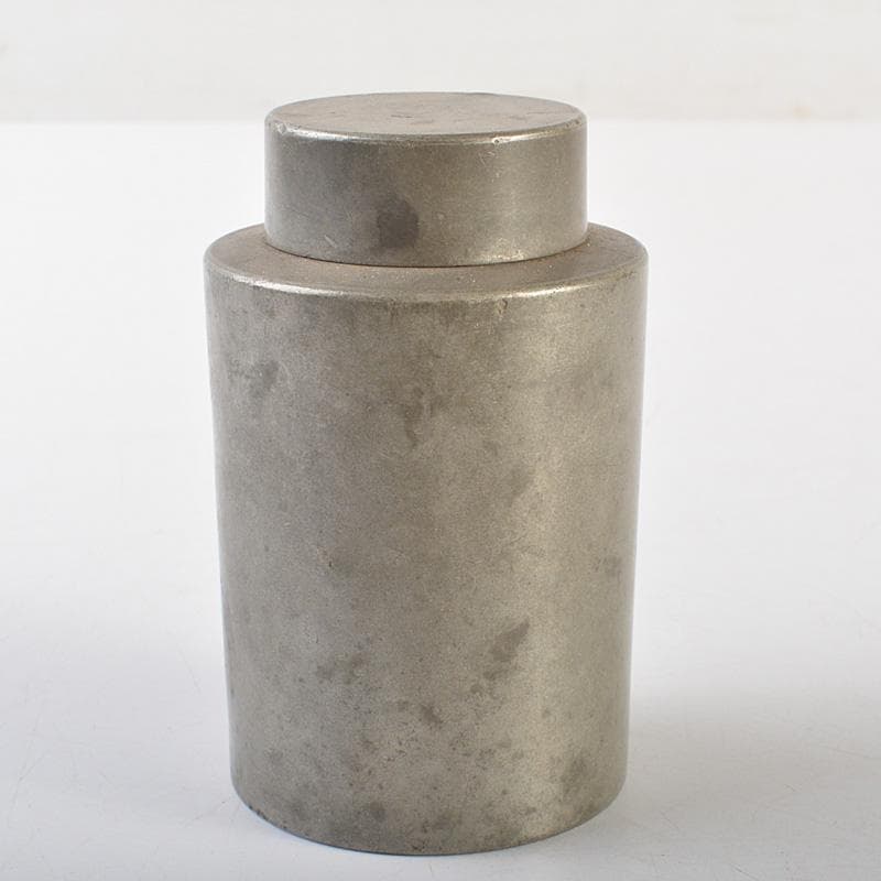 煎茶道具　古錫　点銅款　茶壷　茶心壷　約187g　M　R7269
