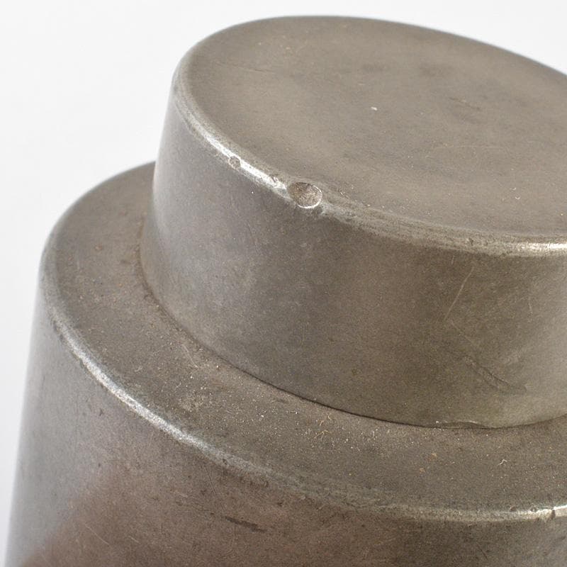 煎茶道具　古錫　点銅款　茶壷　茶心壷　約187g　M　R7269