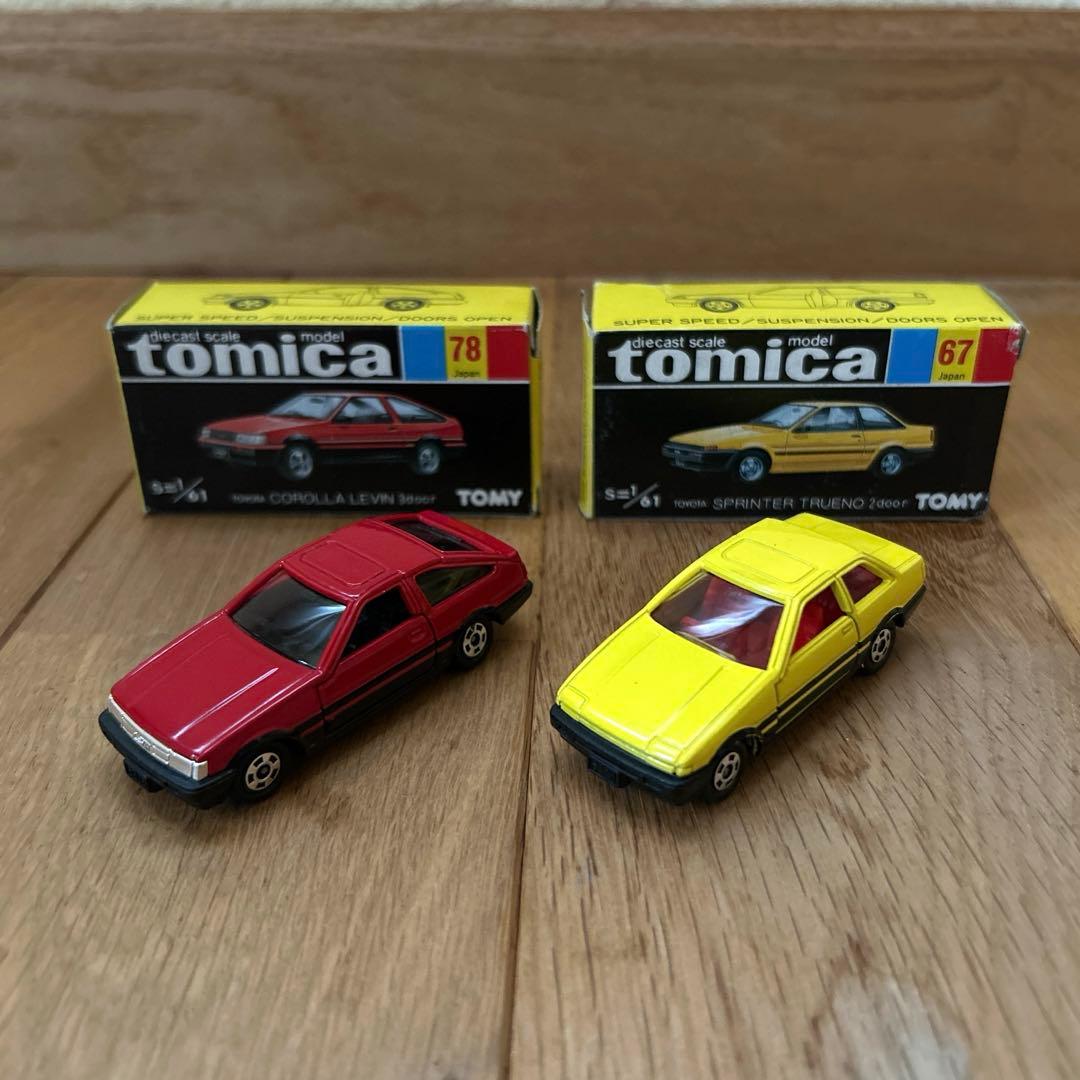 tomica トヨタカローラレビン3ドア&スプリンタートレノ2ドア