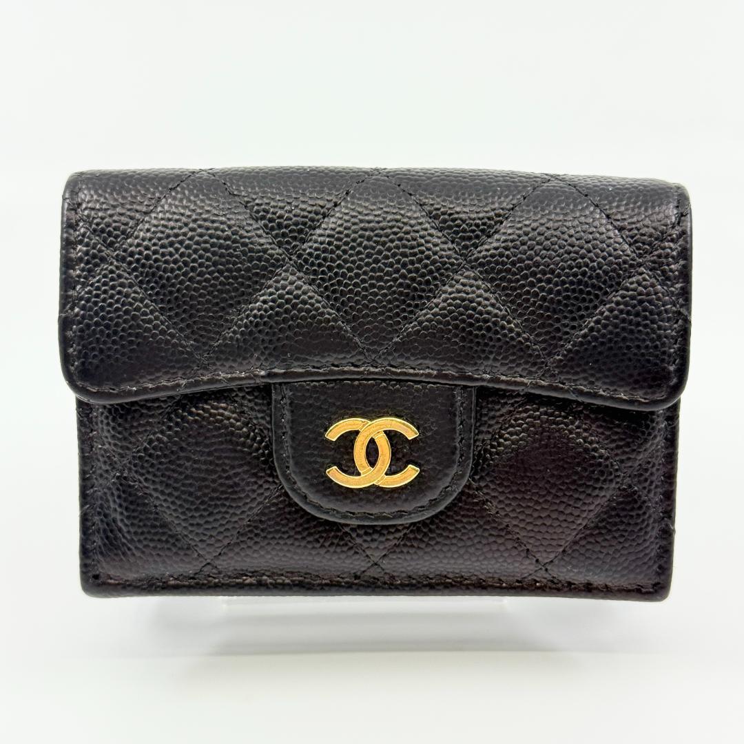 CHANEL シャネル マトラッセ スモールウォレット 三つ折り財布