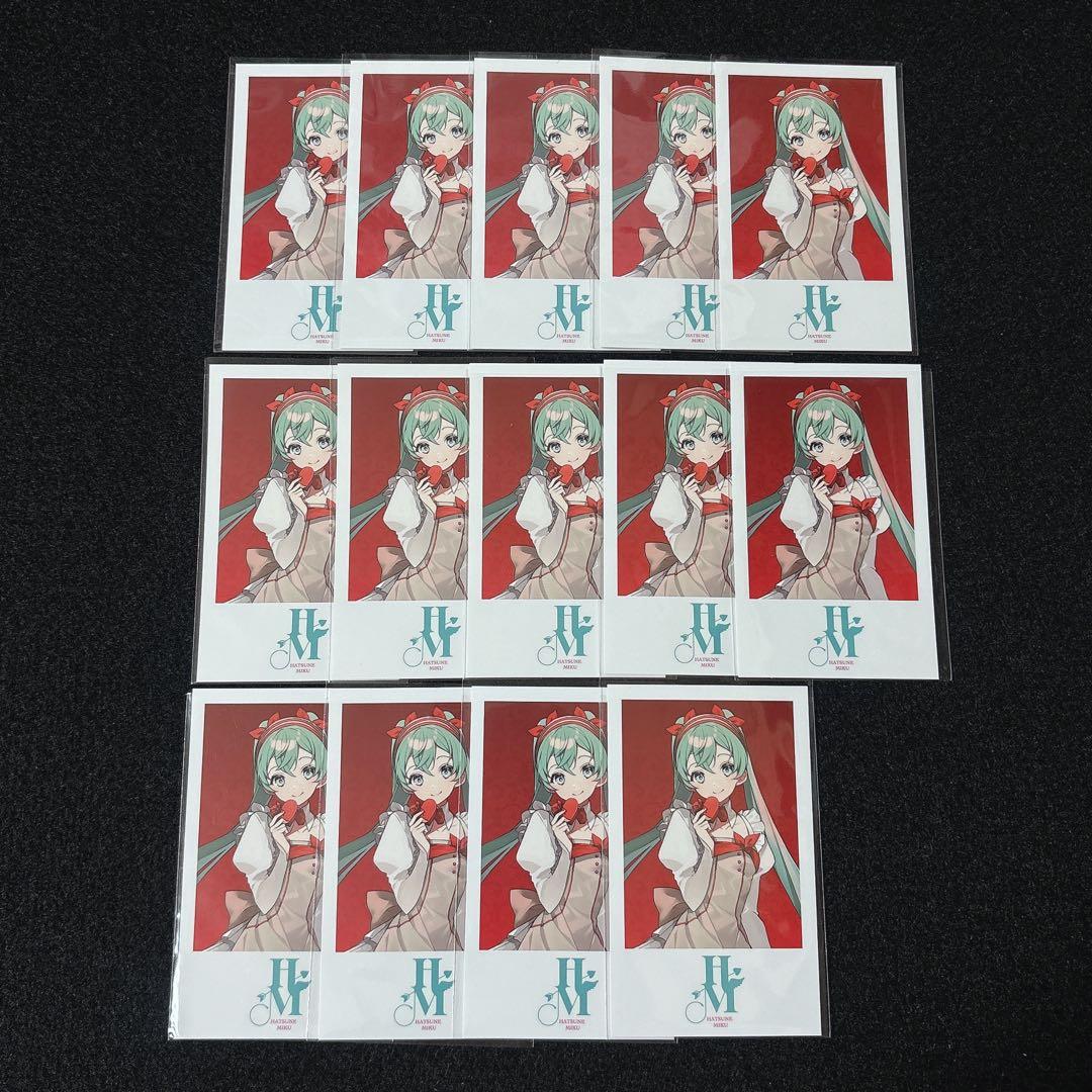 Valentine party 2022 チェキ風カード 初音ミク