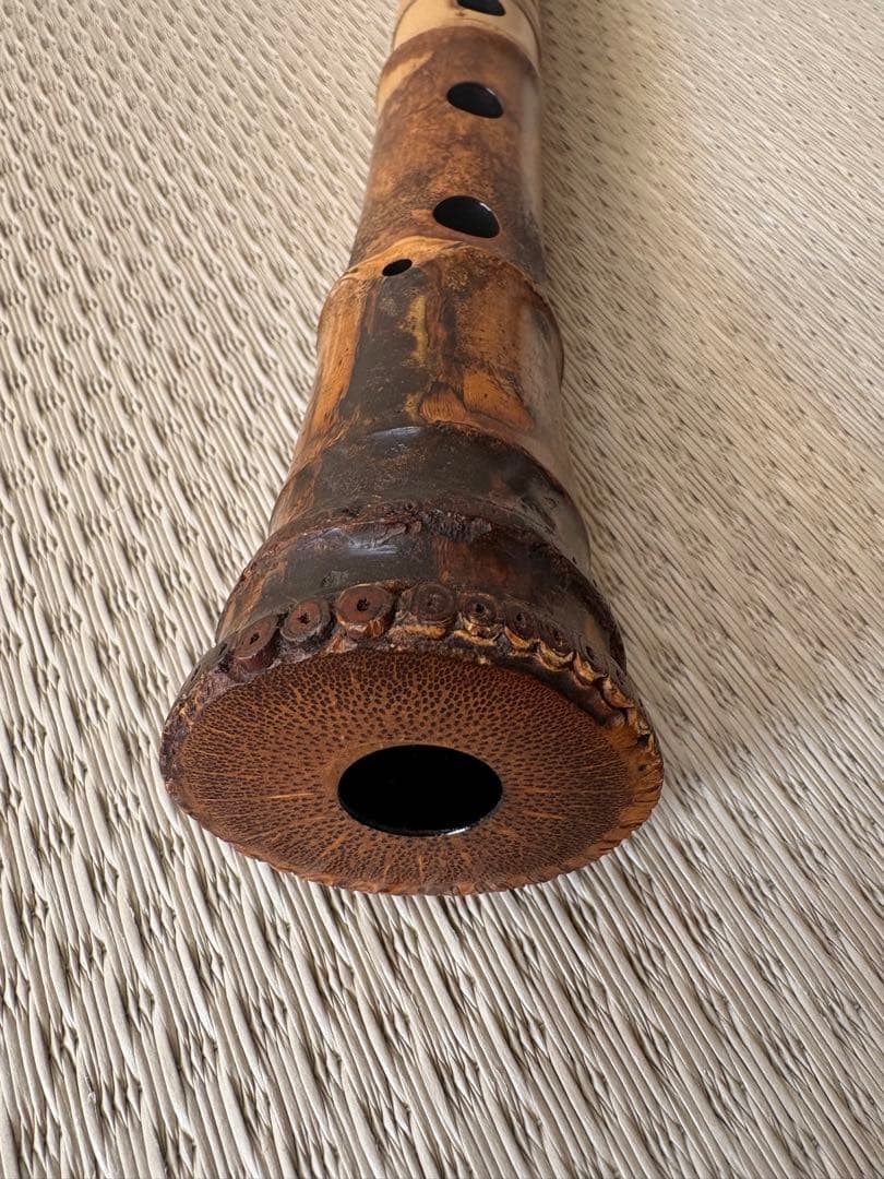 尺八　1尺4寸管（容山銘）短尺管