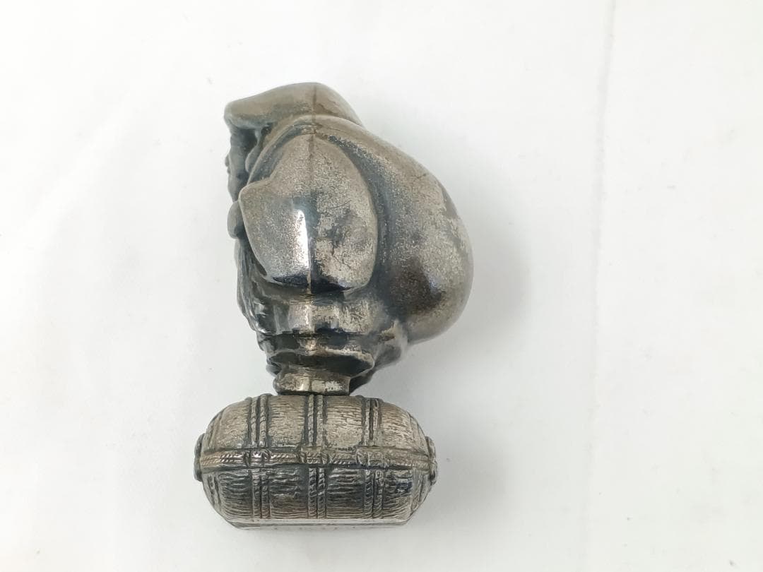 純銀製 大黒天　大黒様　約82g　高村光雲 作品原型案／原型製作者 川本吉蔵