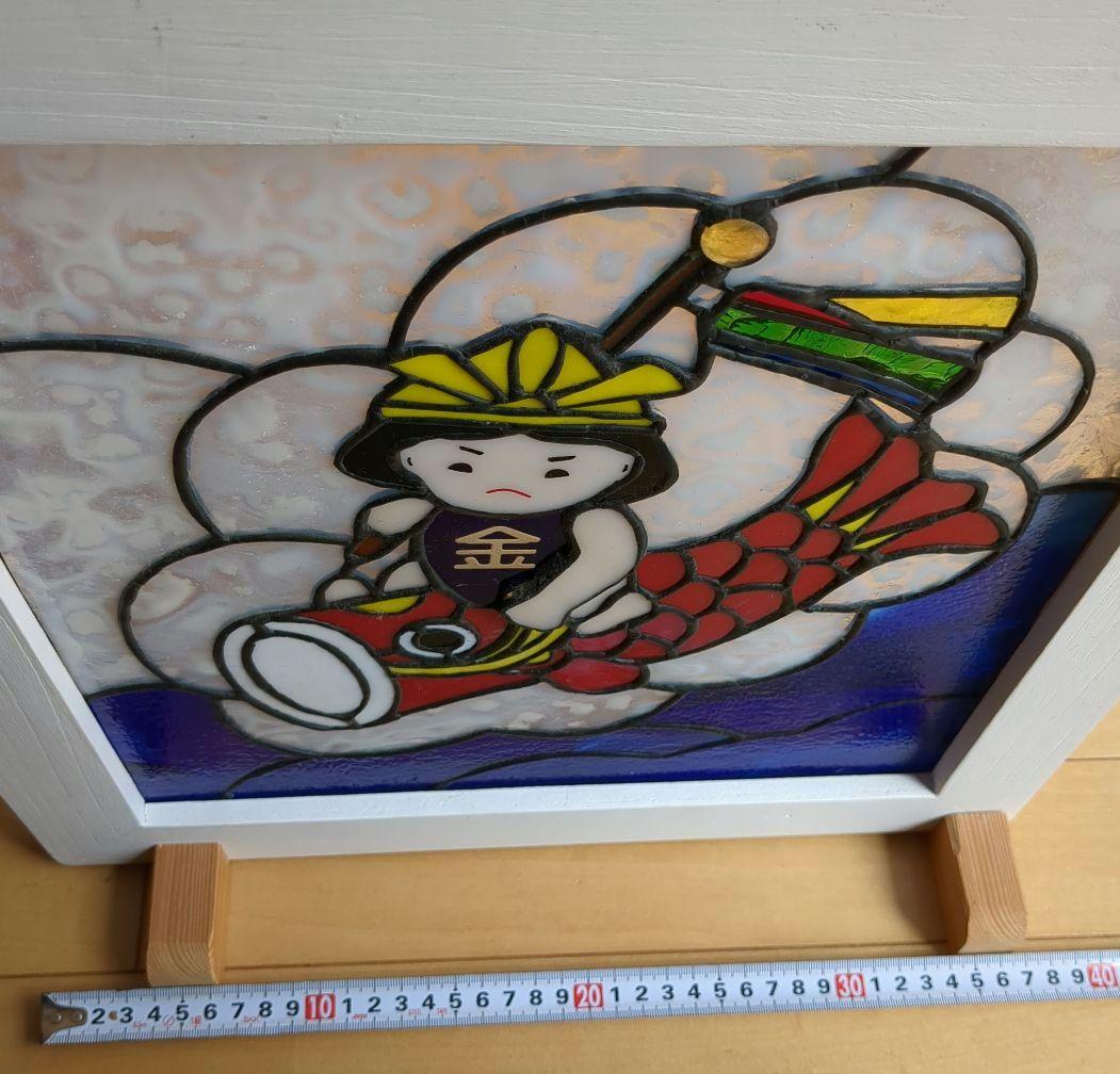 節句飾り　サンキャッチャー ステンドグラス パネル　オーナメント　こどもの日　鯉