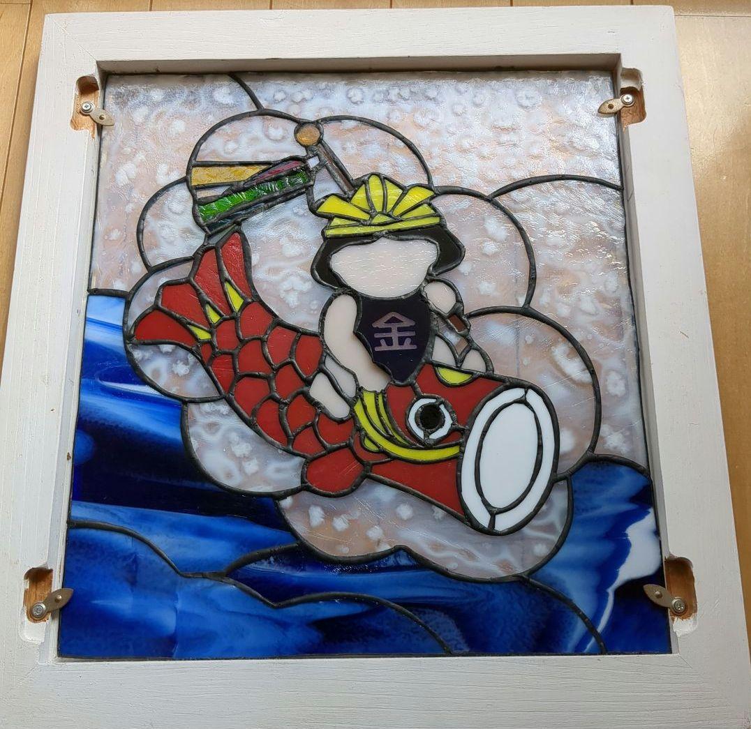 節句飾り　サンキャッチャー ステンドグラス パネル　オーナメント　こどもの日　鯉
