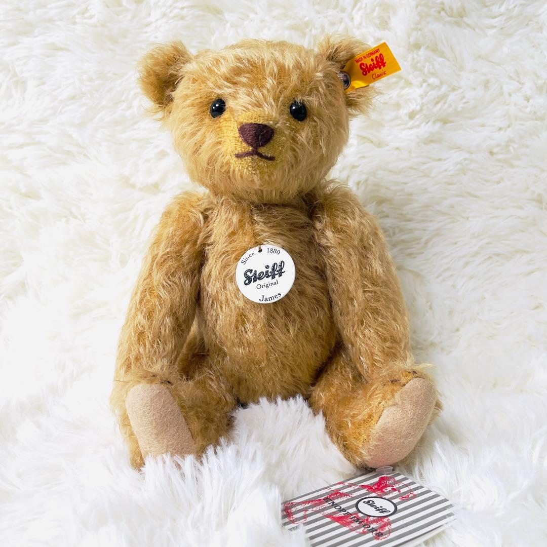 【新品タグ付き】Steiff シュタイフ テディベア ぬいぐるみ ジェームス