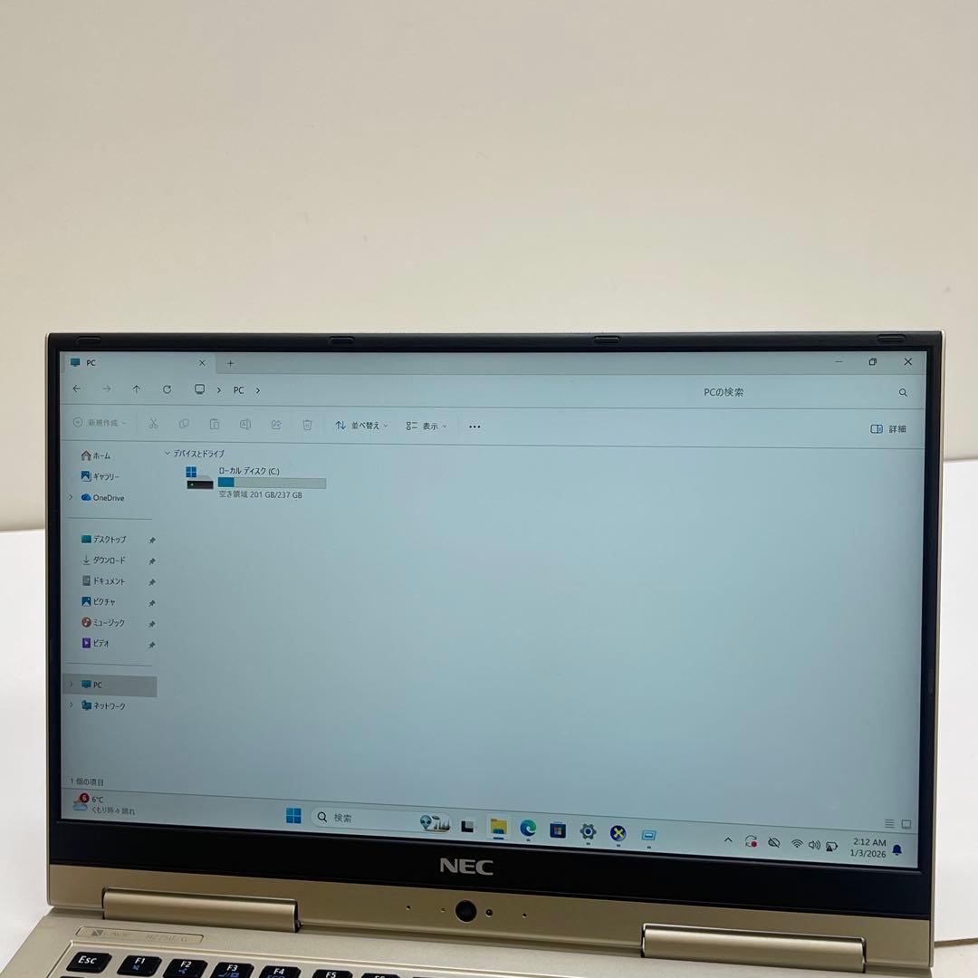 Windowsノート本体 #720 NEC LAVIE HZ750/G i7-7500U 8Gb 256G