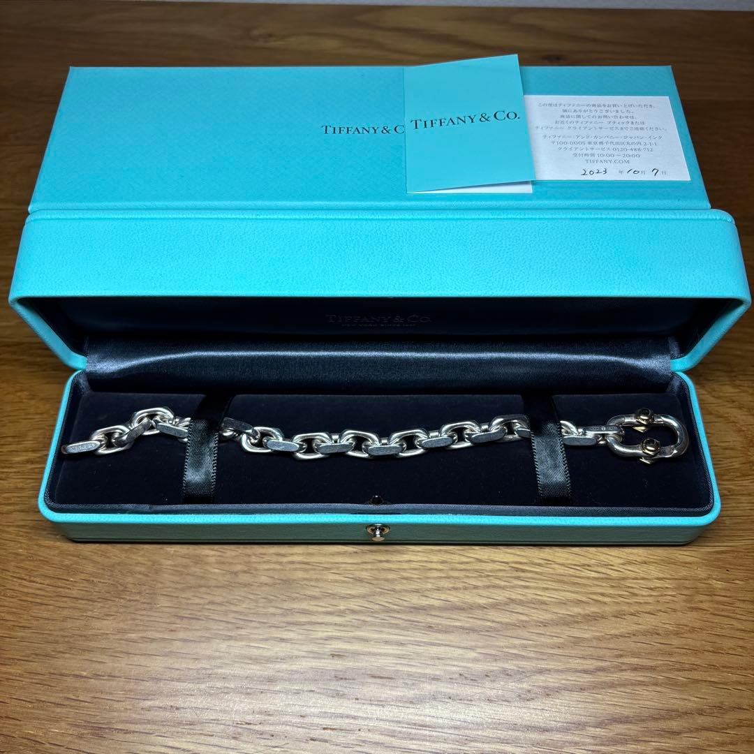 【美品】ティファニー　メイカーズ　ワイドチェーン　ブレスレット TIFFANY