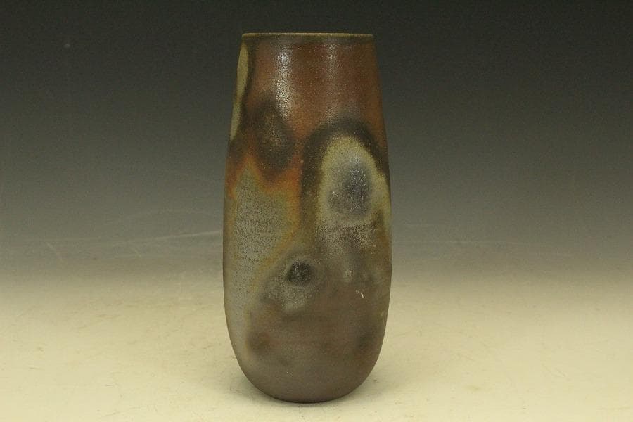 備前焼 花入 小西陶古 作 共箱 未使用(A235)