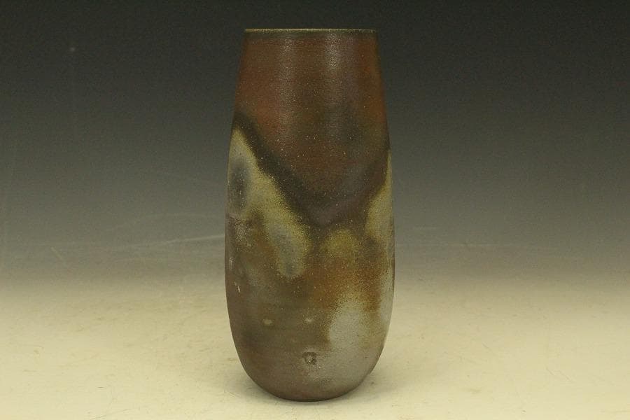 備前焼 花入 小西陶古 作 共箱 未使用(A235)