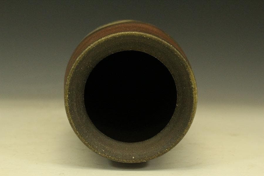 備前焼 花入 小西陶古 作 共箱 未使用(A235)